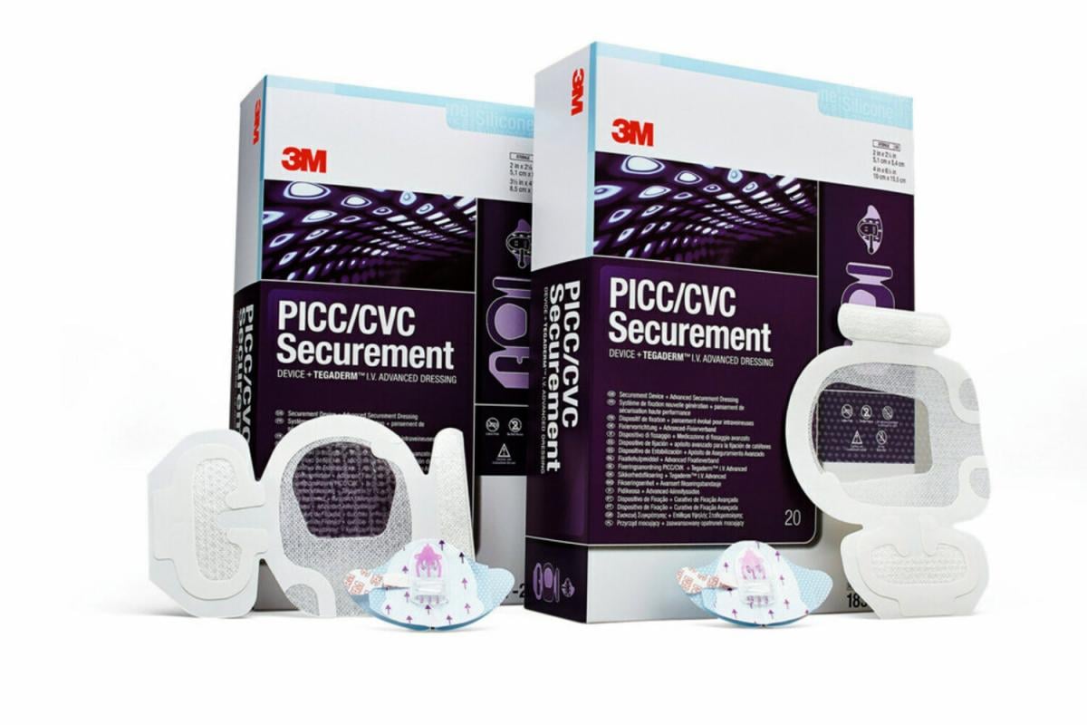 3M™ Tegaderm™ PICC/CVC fixační prostředek + Tegaderm™ I.V. Advanced Fixační krytí 1837-2100, 8.5cm x 11.5cm