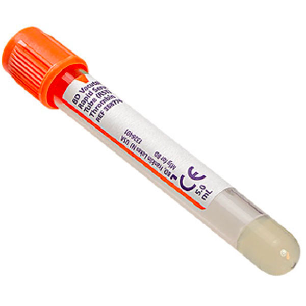 Zkumavky pro analýzu séra s trombinem